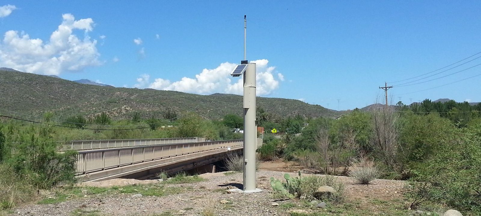 HydroLynx weather monitoring station at Agua Fria River, Arizona